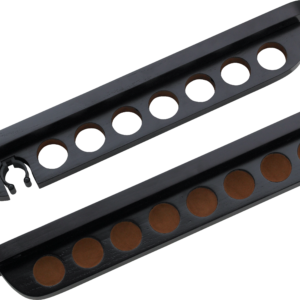 7 Cue Wall Rack w/ Bridge Clip - Midnight